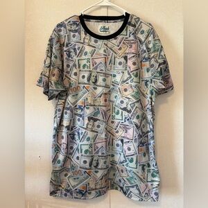 Fresh | Money Print Men's Tee | Size Large